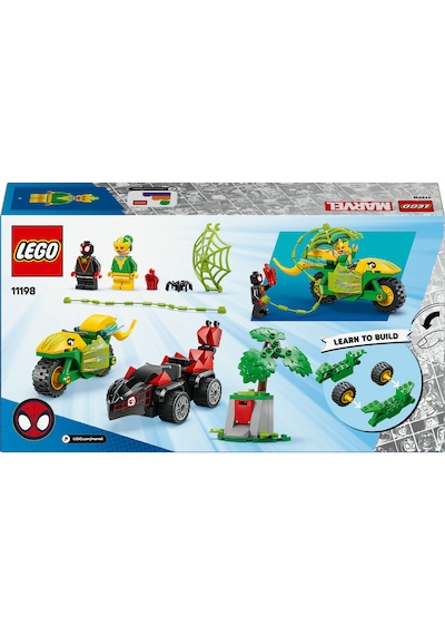 LEGO® Marvel Spidey ve İnanılmaz Arkadaşları Spin ve Electro Dinozor Aracı Takibi 11198 - 4 Yaş ve Üzeri Yaratıcı Oyuncak Seti (124 Parça)