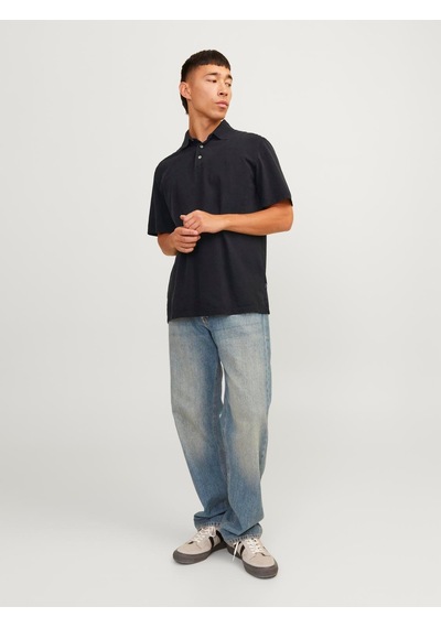 Jack & Jones Jprbluwıllıam Wash Ss Polo Sn Black Black Siyah