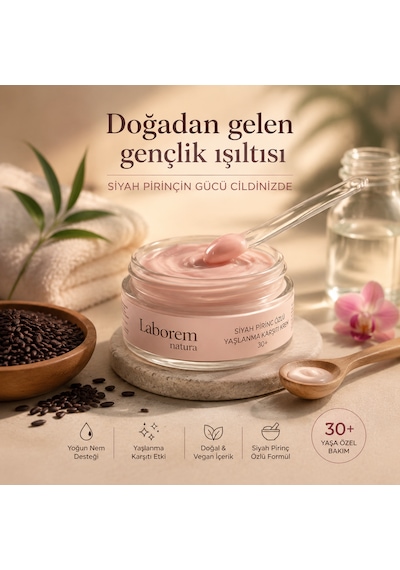 Laborem Natura Siyah Pirinç Özlü Anti-Aging Bakım Kremi 50 ML