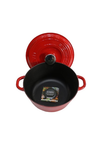 Lava Döküm Yuvarlak Tencere Döküm Demir Kapak New Heritage Serisi Çap(Ø)26cm.