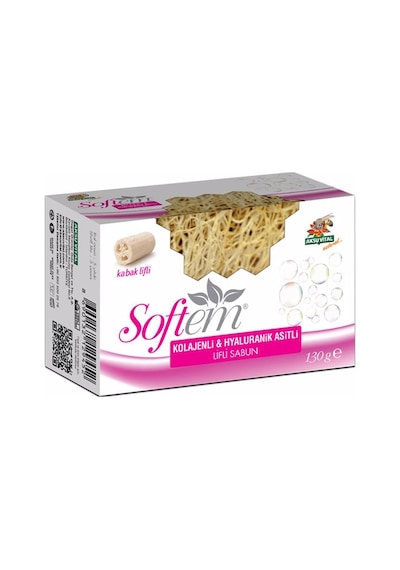 Softem Kolejenli & Hyaluronik Asitli Kabak Lifli Sabun 130 G