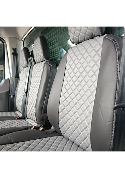 Ford Transit Uyumlu Tek Kabin Araca Özel Deri Oto Koltuk Kılıfı
