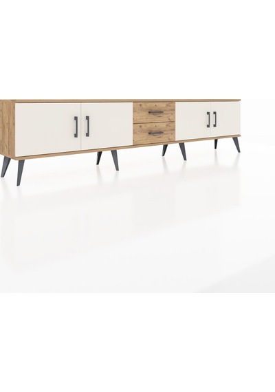 Arges Tv Ünitesi 2 Raflı 2 Çekmeceli 4 Kapaklı 220x30x51 Çam-aytaşı/çam Aytası/atlas Çam - Atlas Çam Arges Tv Ünitesi 2 Raflı 2 Çekmeceli 4 Kapaklı 220x30x51 Çam-aytaşı/çam Aytası/atlas Çam - Atlas Çam