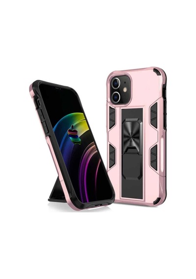 Apple Uyumlu iPhone 12 Kılıf Zore Volve Kapak Rose Gold