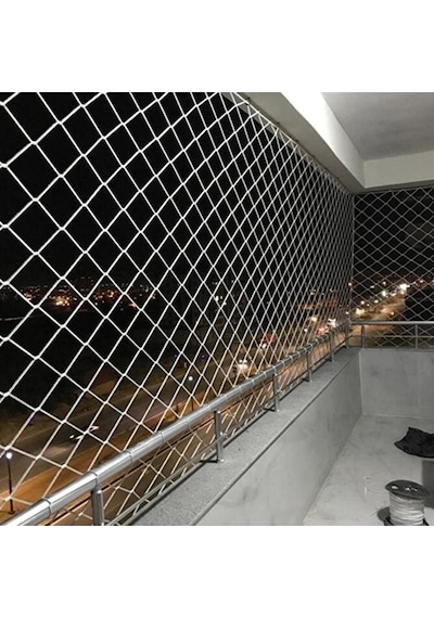 2,50 X 12 Metre Çocuk Güvenlik Filesi Kalınlık 3 Mm Balkon Güvenl