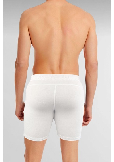Weweus Beyaz Gizli Cepli Erkek Uzun Boxer Beyaz
