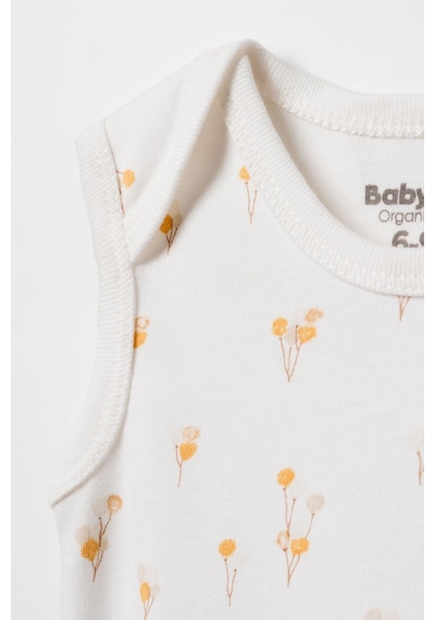 Babycosy Organic Wear Bebek 2li Askılı Zıbın Body %100 Organik Pamuk - Bebek Ve Yenidoğan Serisi - Csy3050 Ekru