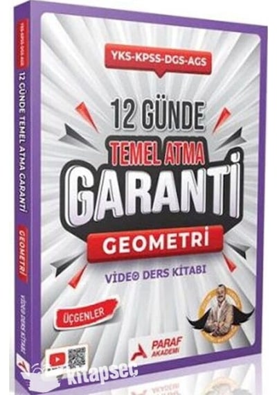 Kampanya Yks Kpss Dgs Ales 12 Günde Temel Atma Garanti Geometri Video Ders Kitabı Paraf Y