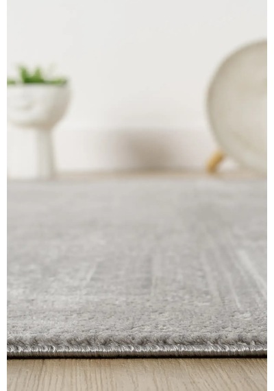 Seyran Halı Gusto 907 Gri Mikro Polyester Makine Halısı