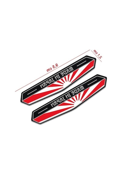 Made İn Japan Bayraklı 3d Sticker Abanoz