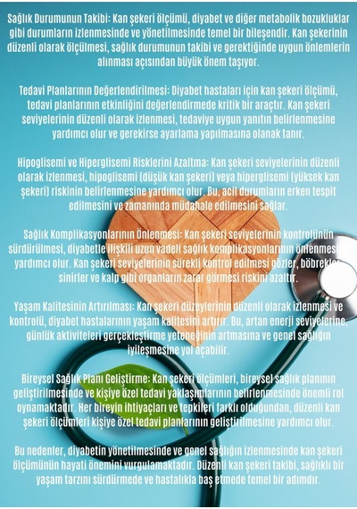 Diyabet Ölçüm Takip Çizelgesi Defteri A Kalite Özel Tasarım 12 Aylık 2025
