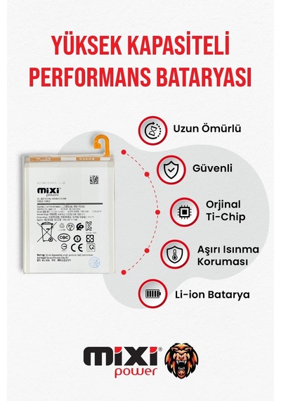Samsung Galaxy A10 A750 M10 Uyumlu Tam Kapasite Batarya 1 Yıl