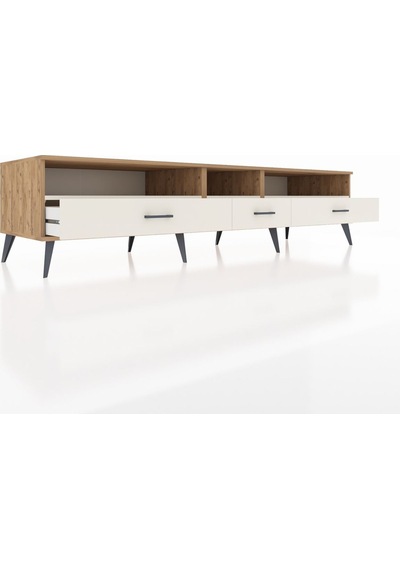 Kronos Tv Ünitesi 3 Raflı 3 Çekmeceli 220x59x51 Çam-aytaşı Aytası/aytası - Atlas Çam Kronos Tv Ünitesi 3 Raflı 3 Çekmeceli 220x59x51 Çam-aytaşı Aytası/aytası - Atlas Çam