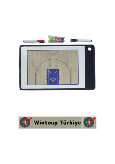 Basketboltaktik Profesyonel Amatör Tam Yarı Saha Çift Taraflı Mıknatıslı Basketbol Taktik Tahtası