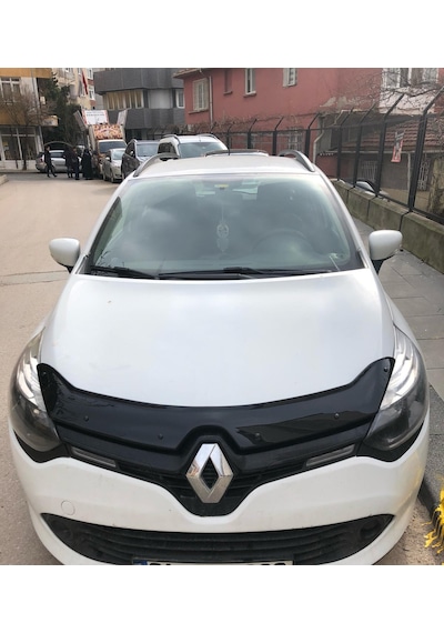 Clio 4 Kaput Rüzgarlığı Kaput Koruyucu Parlak Siyah