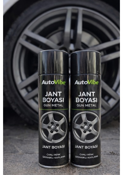 Özel Üretim Gun Metal Jant Yenileme Seti 3aşamalı Astar+2jantboyası+vernik+keçe Profesyonel Boya Kit