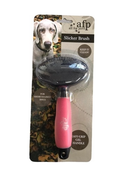 Afp 5813 Slicker Brush Ölü Tüy ve Kir için Köpek Fırçası Pembe