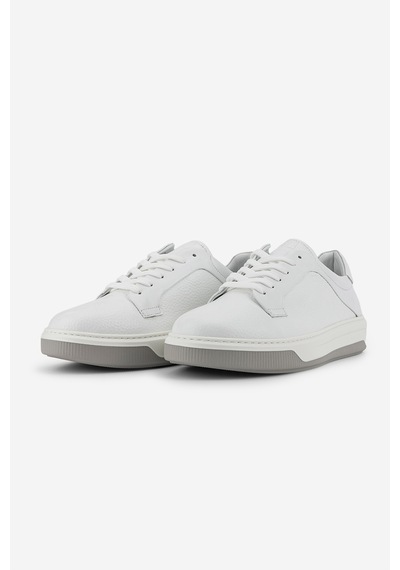 Valmenti Erkek Hakiki Deri Beyaz Sneakers & Spor Ayakkabı 1212 2504 Erk Ayk Y26 Byz Fltr/byz Met