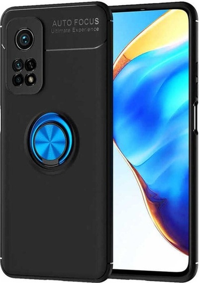 Xiaomi Mi 10t 5g Kılıf Zore Ravel Silikon Kapak Siyah-Mavi