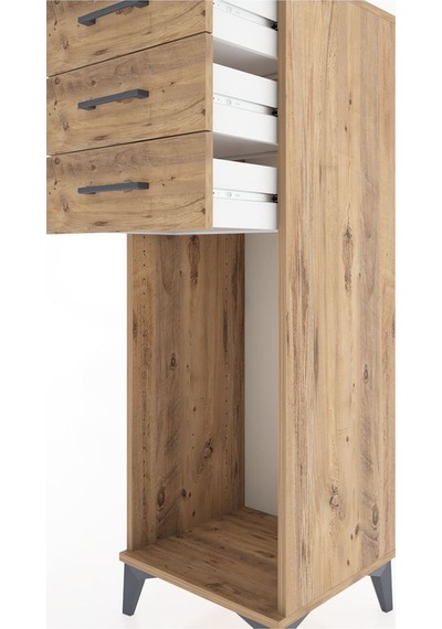Hyperion Dolap 3 Çekmeceli 44x44x134 Çam-çam Atlas Çam
