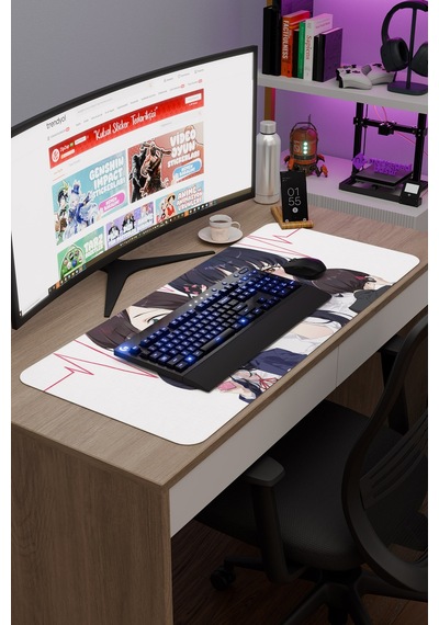 Boku No Kokoro No Yabai Yatsu Anime V5 - 90x40 Xxl Gaming Kauçuk Kaymaz Taban Mouse Pad Fare Altlığı