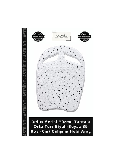 Delux Serisi Yüzme Tahtası Orta Tür: Siyah-beyaz 39 Boy Cm Çalışma Hobi Araç Siyah - Beyaz