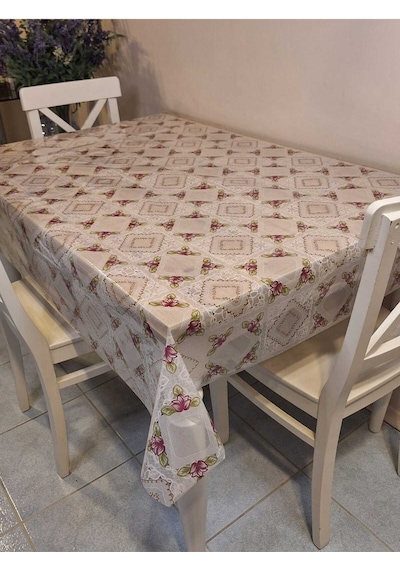 Şeffaf 0.018 Mm Pvc Muşamba - Desenli Silinebilir Şeffaf Masa Örtüsü 16ns40 Şeffaf