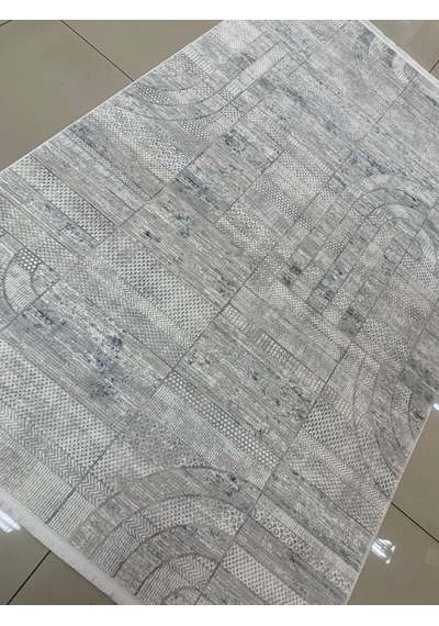 Padişah Halı Sümela 79474 030 Serisi Akrilik Salon Oturma Yatak Odası Halısı Gri - Mavi