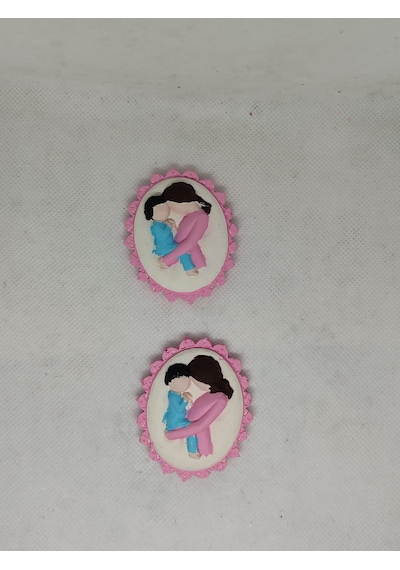 Anne Çocuk Magnet Mavi