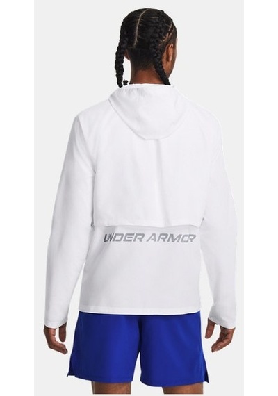 Under Armour Erkek UA Storm Koşu Kapüşonlu Mont 1376795-100 Beyaz