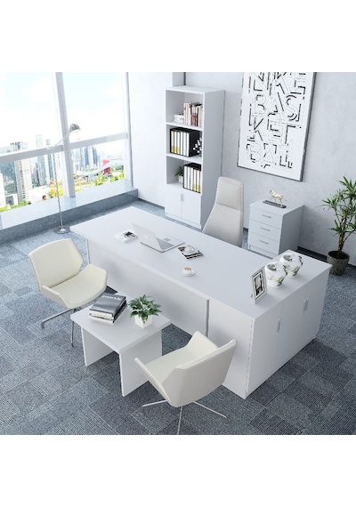 Bubble 5'li Ofis Takımı  Model 5 Beyaz