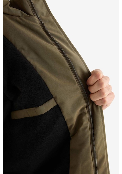 Defacto Su Geçirmez Slim Fit Kapüşonlu Mont F5690ax25wnkh260 Haki-kh260