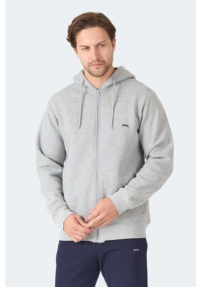 Slazenger Majestıc I Erkek Gri / Beyaz Sweatshirt Gri / Beyaz