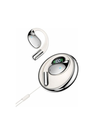 Aı Canlı Çeviri Kulaklık Bluetooth5.4 100+ Dil Anlık Tercüme Görüşme Çeviri Açık Kulak Tws Enc Beyaz