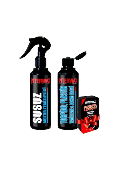 Interwax 2'li Oto Bakım ve Temizlik Seti Susuz Motor Temizleyici N11.3023
