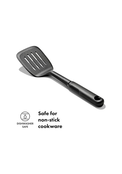 - Good Grips Kare Spatula, Naylon, Siyah Metal