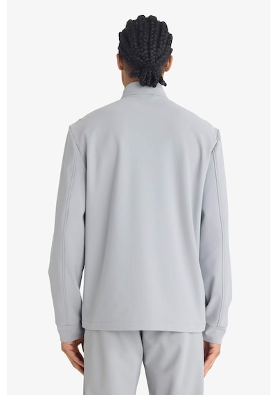 Defacto Defactofit Standart Fit Dik Yaka Fermuarlı Sweatshirt F7635ax25augr454 Gri