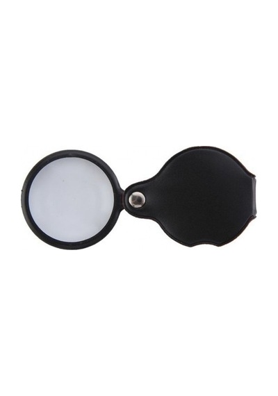 5x-50mm-mini Büyüteç Cepte Taşınan Optik Lens Katlanabilir Deri Kaplama Xx1051