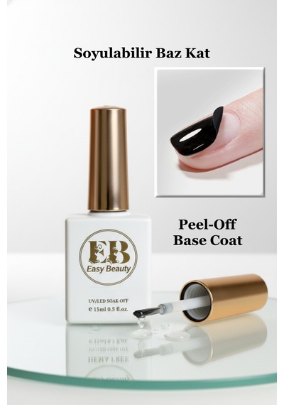 Soyulabilir Baz Kat 15ml - Peel-off Base Kalıcı Oje Ve Protez Tırnak Peeloff Base Coat - Tpo İçermez Peel Of Base Coat