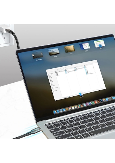 Redclick Qg01 Type-c To Type-c Usb4 Pd Data Şarj Kablosu 240w 40gbps 8k 60hz 1.2 Metre