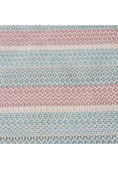 Soft Vita Çift Kişilik Pike - Ekru / Mavi - 200x230 Cm Renkli