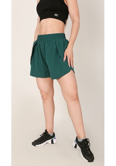 Nature The Brand Yeşil 2in1 Taytlı Spor Şort, Fitness Şortu, Antrenman Şortu,koşu Şort Haki