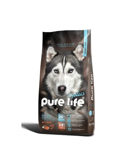 Purelife Plus Derma Care Somonlu Yetişkin Köpek Maması 15 KG