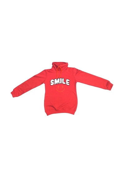 Milenawear By Milena Kız Çocuk Smile Baskı Sweatshırt Nar Çiçeği