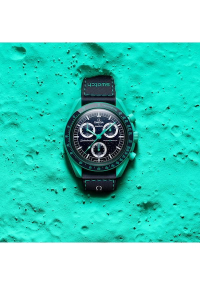 Swatch Omega Moonswatch Mission On Earth - Polar Lights So33l103 Yeşil