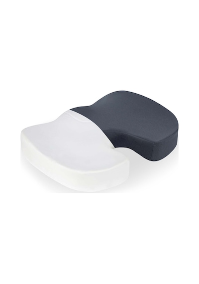 Visco Ortopedik Koksiks Oturma Minderi 44x36/7 cm, Gri