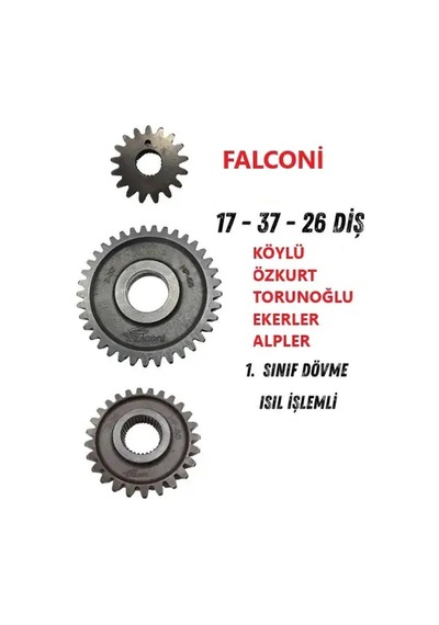 Falconi Rötovatör Şanzıman Yan Dişli - 37 Diş