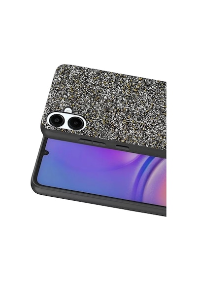 Onegif Samsung Galaxy Uyumlu. A07 4g Bright Simli Kapak - Gold