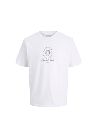 Jack & Jones Erkek T Shirt 12286609 Beyaz Beyaz