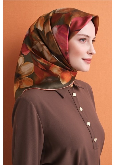 Armine Saf İpek Twill Eşarp 9632d 33 Krem Bej